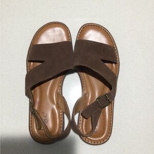BOC brown suede sandals
